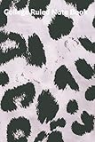  White Tiger Print College Ruled Note Book 6\