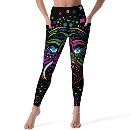 Legging Peuple Tribal en taille S : pantalon de sport respirant de qualité supérieure pour gym