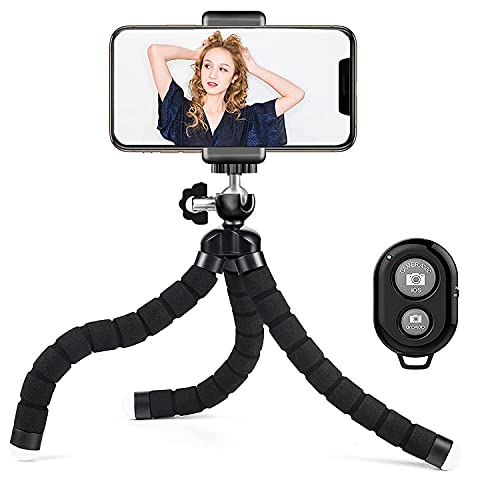Handy Stativ Smartphone Für iPhone Stativ Lightweight Tripod Stative Ständer Halterung mit Bluetooth Fernbedienung…