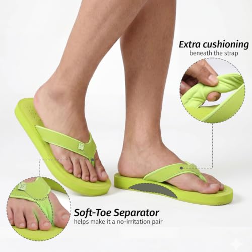 Image of YOHO ArchFlex orthopedic slippers for men | Arch support for pain relief | Soft, Anti-Skid, lightweight | comfortable padded straps flip flops for Everyday