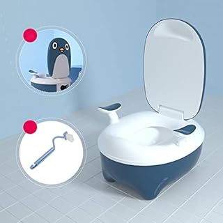 Kid Potty Training Toilet Portable Toddler Toilet Seat Comfortable Baby Potty Training Chair for Toddler Boys Girls Indoor Outdoor(Blue)