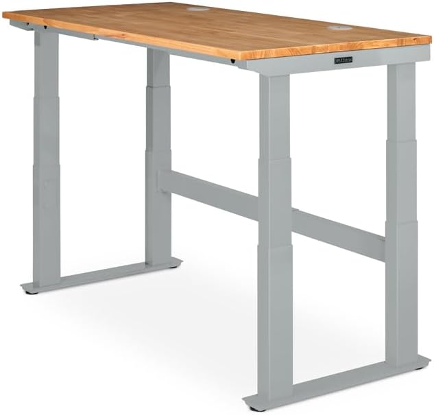 UPLIFTDESK 4-Leg V2-Commercial Height Adjustable Standing Desk Frame (Black), No Desktop, Advanced Memory Keypad, Free Wire Tray