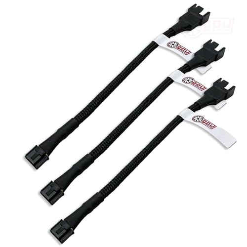 gpuconnect EVGA RTX 3070/80/90 Ti FTW3 XC3 4-Pin PWM GPU Deshroud Adapter | EVGA Fans |Premium | PWM Fans | Graphics Card | Overclocking | Cooling | PC Upgrade (3-Pack)