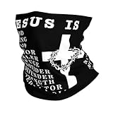 Jesus Ist Mein Gott, Mein König, Mein Herr, Mein Erlöser (Weiß). Herren Damen Loop Schal Schnelltrocknend Loopschal Atmungsaktiv Halsschlauch Für Winter Outdoor Radfahren Skifahren