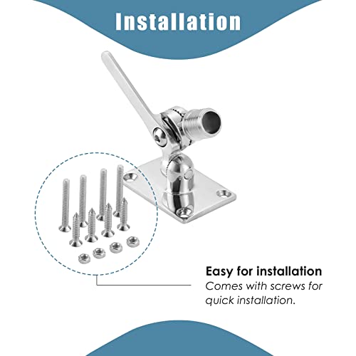Support d'antenne VHF marine抗振 bases réglables bateau inox 316 - 6