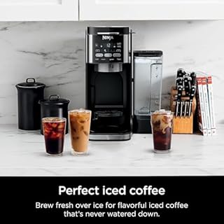 Ninja | Drip Coffee Maker | DualBrew Pro Hot & Iced Coffee | Compatible with K-Cup Pods | 3 Brew Styles (Classic, Rich, & Iced) | 60oz Removable Reservoir & Dishwasher Safe | Black | 12-Cup (Renewed)