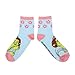 Bioworld Shrek Characters & 3D Flowers Women's 3-Pair Casual Quarter Crew Ankle Socks