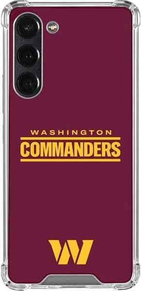 Skinit Clear Phone Case Compatible with Galaxy S24 FE - Officially Licensed NFL Washington Commanders Performance Series Design