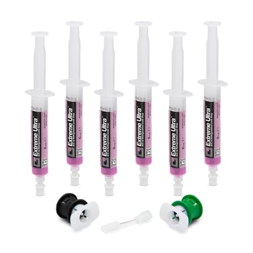 Errecom Extreme Ultra - 6 x 6 ml, Stop-Fuites pour Systèmes de Climatisation de Véhicules, contient adaptateurs pour R134a et R1234yf