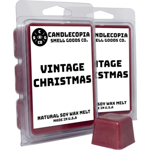 Candlecopia Vintage Christmas Scented Wax Melts, 2-Pack, 12 Cubes, 6.4 oz