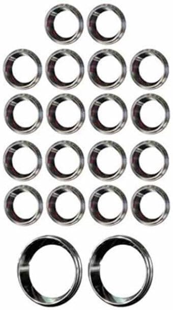 Technical Precision Replacement for Kenworth T800 Curved Glass Year 2021 Chrome Gauge Bezel KIT for Dash