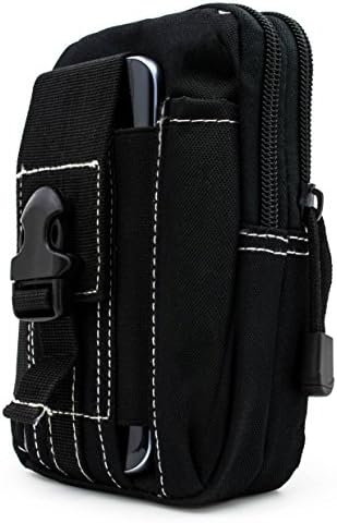 Bastex Universal Multipurpose Tactical Cover Smartphone Black Holster EDC Security Pack Carry Case Pouch Belt Waist Bag Gadget Money Pocket for iPhone 6s Samsung Galaxy S7 Note5 LG G5 iPhone 7
