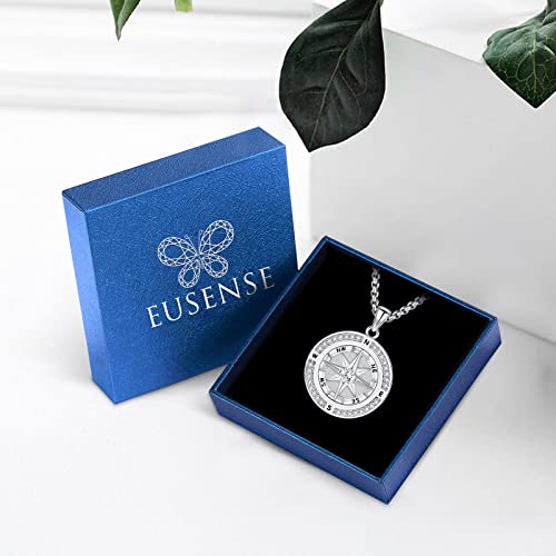 Compass Necklace For Women Men Compass Pendant 925 Stering Silver Compass Jewelry Graduation Necklace I'd Be Lost Without You Necklace Graduation Compass Necklace For Her 2023 Mens Compass Pendant Necklace Compass Gifts For Women Wife Compass Rose Nautical Jewelry For Women Moissanite Birthstone Female Compass Necklace For Women Cubic Zirconia #TOP3