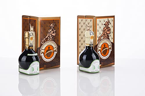 Acetaia Gambigliani Zoccoli - Duet Of Traditional Balsamic Vinegar Of Modena D.o.p. 2 Bottles Of 100 Ml Of Abtm Minimum 12 And Over 25 Years Of Aging #TOP2