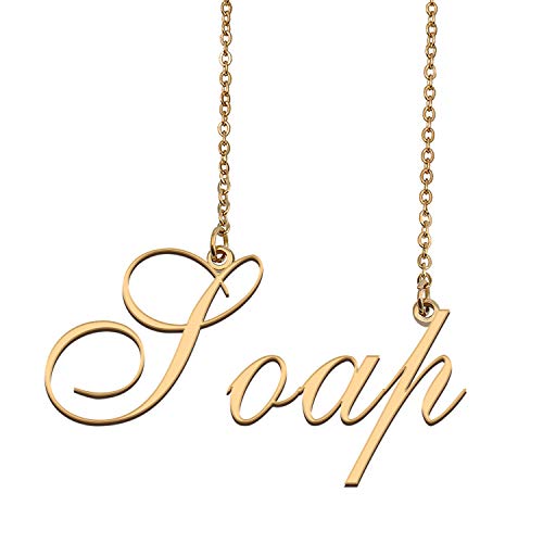 HUAN XUN Custom Made Delicate Any Name Necklace for Mother Soap