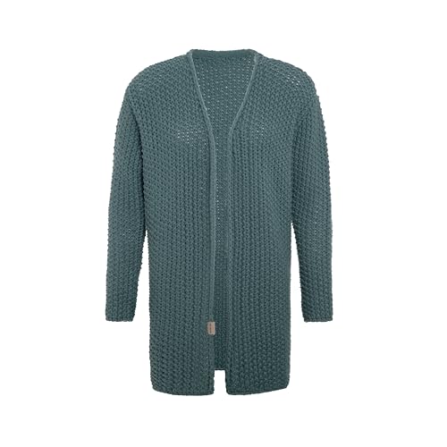 KNIT FACTORY - Carry Strickjacke - Mittellange Damen Strickjacke - Cardigan mit Wolle - Hochwertige Qualität - Laurel - 36/38