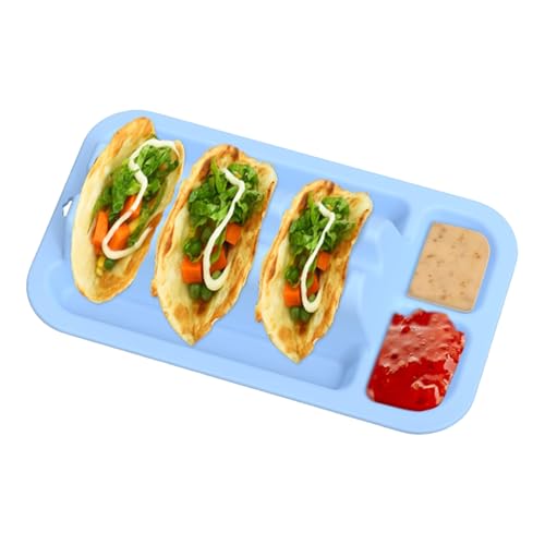 Gtfyudgh Taco Teller mit 3 Fächern