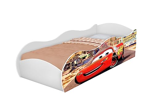 Cama carro móveis para quarto infantil meninos com colchão cor:carro vermelho