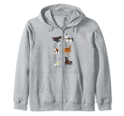Sweat Disney Princesses avec capuche zippé pour la récréation