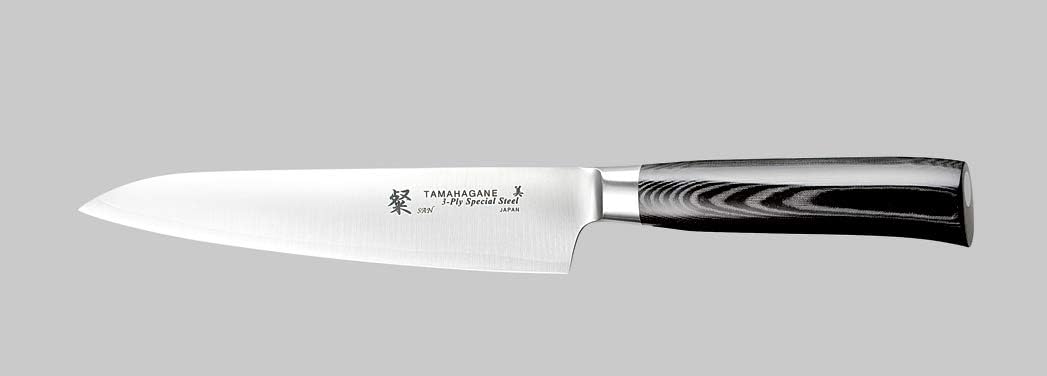 Tamahagane Tsubame Mikarta Stainless Steel Petty Utility Knife, 6-Inch
