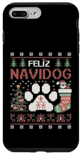 Feliz Navidog - �ʔ����N���X�}�X �� �ʟ����A�O���[�N���X�}�X �X�}�z�P�[�X iPhone 7 Plus/8 Plus �p
