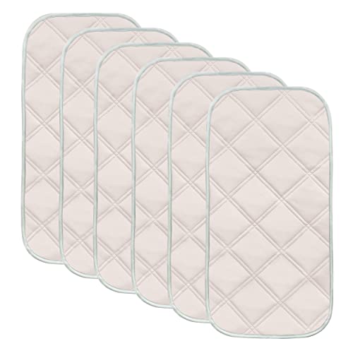 Image of Sunny zzzZZ 6 Pack Baby Waterproof Changing Pad Liners - Quilted Thicker Ultra Soft Changing Table Cover Liners - Durable & Easy to Clean - Pink - 23" x 11"