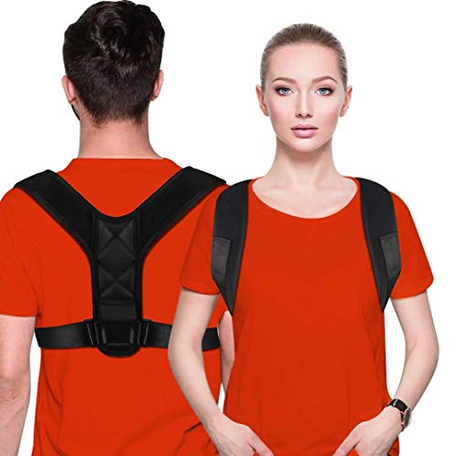 Posture Corrector Premium - Comfortable Posture Brace - Posture Support One Size Fits All - Posture Belt With Pads - Back Brace Posture Corrector - Neck Pain Relief