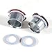 Unifizz 2 PCS H3 LED Bulbs Headlight Adapter Base Bulb Sockets Retainer Holder Universal for Car