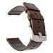 Produktbild TRUMiRR 24mm echtes öliges Leder Uhrenarmband Schnellverschluss Armband kompatibel für Smartwatch 2 SW2, Fossil Q Nate, Suunto Traverse,Panerai 44mm, andere 24mm Lug Wide Smart und traditionelle Uhren