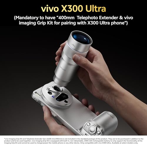 Image of vivo ZEISS Telephoto Extender Gen 2 (400mm)|Compatible with X300 Ultra + Imaging Grip Kit Compatible with vivo X300 Ultra