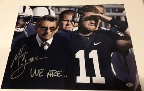 Matt Mcgloin Autographed 16x20 Photo Standing with Joe Paterno Inscr. We Are.. Penn State