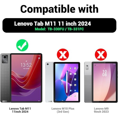 Casotec Flip Cover for Lenovo Tab M11 (11 inch) | 360° Rotating Back Cover | Leather Finish | Pencil Holder | Multi-Angle Stand Cover for Lenovo Tab M11 (11 inch) - Blue Casotec Flip Cover for Lenovo Tab M11 (11 inch) | 360° Rotating Back Cover | Leather Finish | Pencil Holder | Multi-Angle Stand Cover for Lenovo Tab M11 (11 inch) - Blue