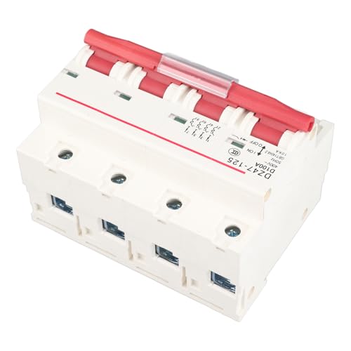 Interruptor de aire 100A tipo D con cuatro polos de plástico ecológico resistente 7
