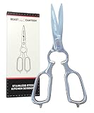 Beast Canteen Kitchen Scissors – Heavy-Duty All-Stainless Steel Shears with Forged 3Cr14 Blades, Come-Apart Design, Rust-Resistant Electropolished Finish, Multi-Purpose Nutcracker & Bottle Opener