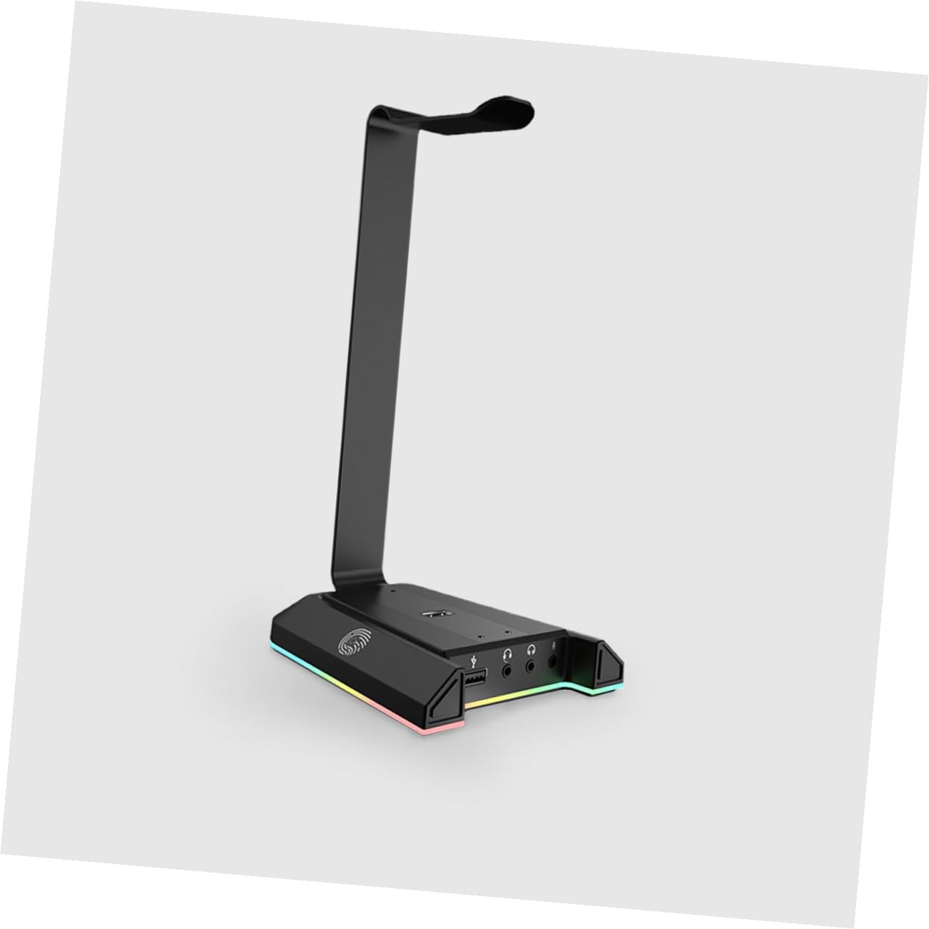 PRETYZOOM Supporto per Cuffie Gaming da Scrivania Nero in Abs | USB Port Computer Gaming Holder, Portacuffie Verticale Compatibilità Multipla, Design Antiscivolo