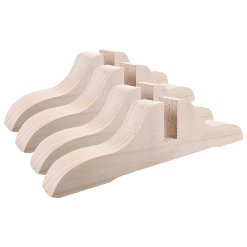 Veemoon Base SéParateur ÉCran De PièCe Bois, 4 PièCes Support D'éCran De Confidentialité Pieds D'éCran Separation Piece Cadre Cloison Stable SéParation...