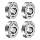 QUARKZMAN 4 Stück GE5C Sphärisches Gleitlager, 5x14x4mm Gelenklager Lagerstahl Vorgeschmiertes Radial Spherical Plain Bearing ABEC-3 Präzision