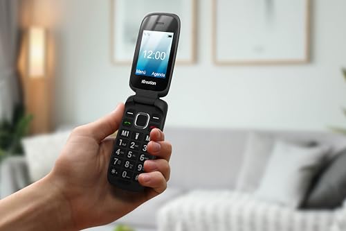 iCreation C20 Flip-mobiltelefon - Stor Skärm, Bluetooth, Dubbelt SIM