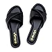 Herstyle Women’s Flat Sandals 2025 – Comfortable Dressy Slide Sandals | Cushioned Slip-On Summer Casual Sandals with Open Toe for Beach, Travel & Everyday Wear, Black, Size 8.5, Marlena