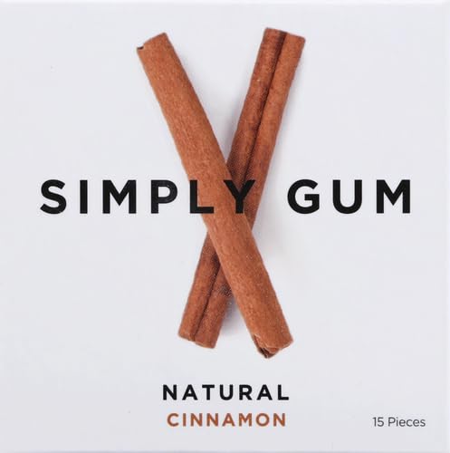 Simply Gum Natural Chewing Gum (Cinnamon, 15 Count (Pack of 2)) image 5