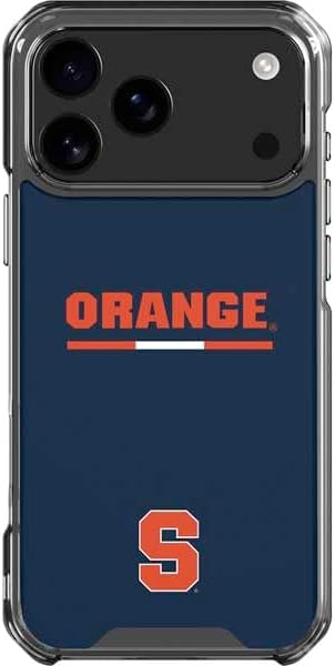 Skinit Clear Phone Case Compatible with iPhone 17 Pro Max - Officially Licensed Syracuse University Orange Syracuse Design