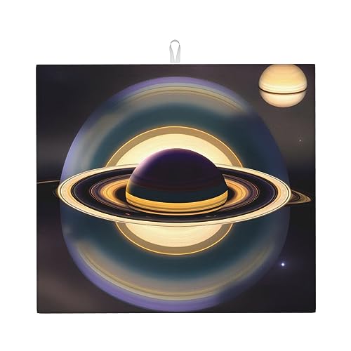 Phayah Schöne Saturn saugfähige Abtropfmatte für Geschirrspüler,...