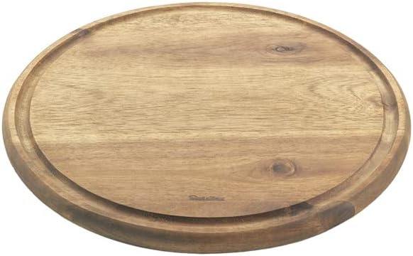 Metaltex kerek akáciafa vágódeszka 24 cm átmérővel