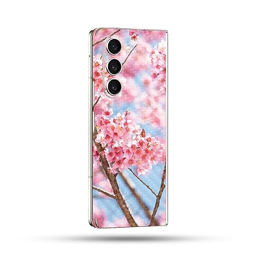 Image of MightySkins Skin Compatible with Samsung Galaxy Z Fold 5 Full Wrap - Protective Durable Textured Carbon Fiber Finish | Easy to Apply Remove and Change Styles | Made in The USA