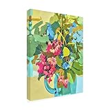 Wrapped Canvas Wall Art - Suzanne Allard 'St Barts Bouquet 2' Wall Art for Living Room, Bedroom, or Office Décor - 18x24