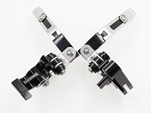 Miniatura 5 de FXCNC Palancas de embrague de freno plegables extensibles ajustables compatibles con Raptor YFM660 01-04, TTR125LLELW 00-16, Banshee 350 02-06,
