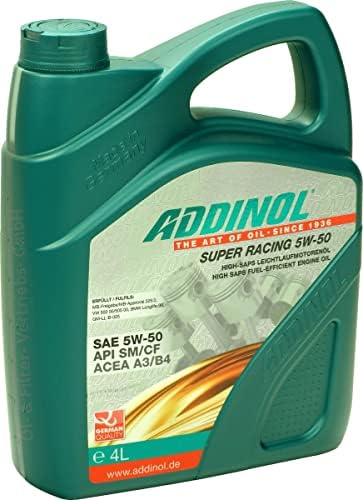 12 Liter 3x 4L ADDINOL SUPER RACING 5W-50 Motoröl Motorenoel VW Audi BMW