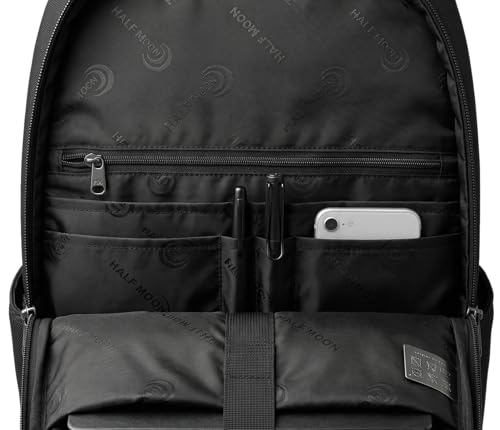 Image of Half Moon Signature 35L Business Backpack Bag for Man | Professional Water Resistant 15.6 Inch Laptop Bags for Men Office use | School Bag for Boys | Travel Laptop Bags for Women Office use