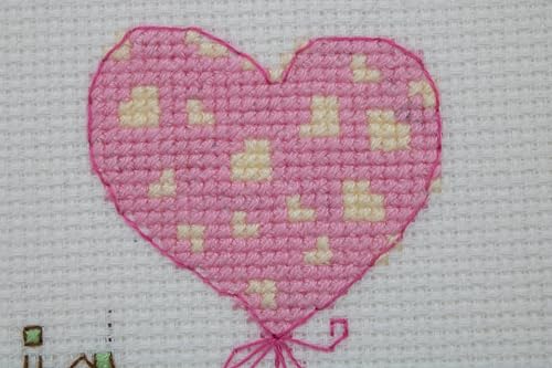 Image of Aine - Girl Birth Sampler A1029, Baby Girl Birth Record Announcement Cross Stitch Kits 7 inchx7, Cross Stitch Kits for Beginners & Advanced, Crossstitching Kit Adult, Embroidery Counted Stitching Kit