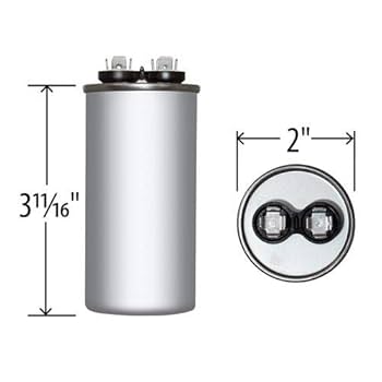 kanustin　refomed 23aw H-M-D CASTRO 97F9121-15 uf MFD 370 Volt VAC - Genteq Oval Run Capacitor